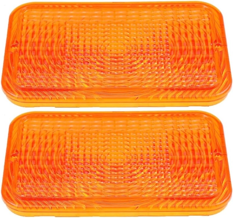 Sootim Replacement Amber Lens RE70020 Warning Lamp Lens Fits JD 5093EN 5101EN 5105 1023E 1026R 2210 2305 2320 2520 3032E 3038E 3120 3203 3320 3520 3720 4010 4100 4110 4115 Tractors(2Pcs) - Image 1